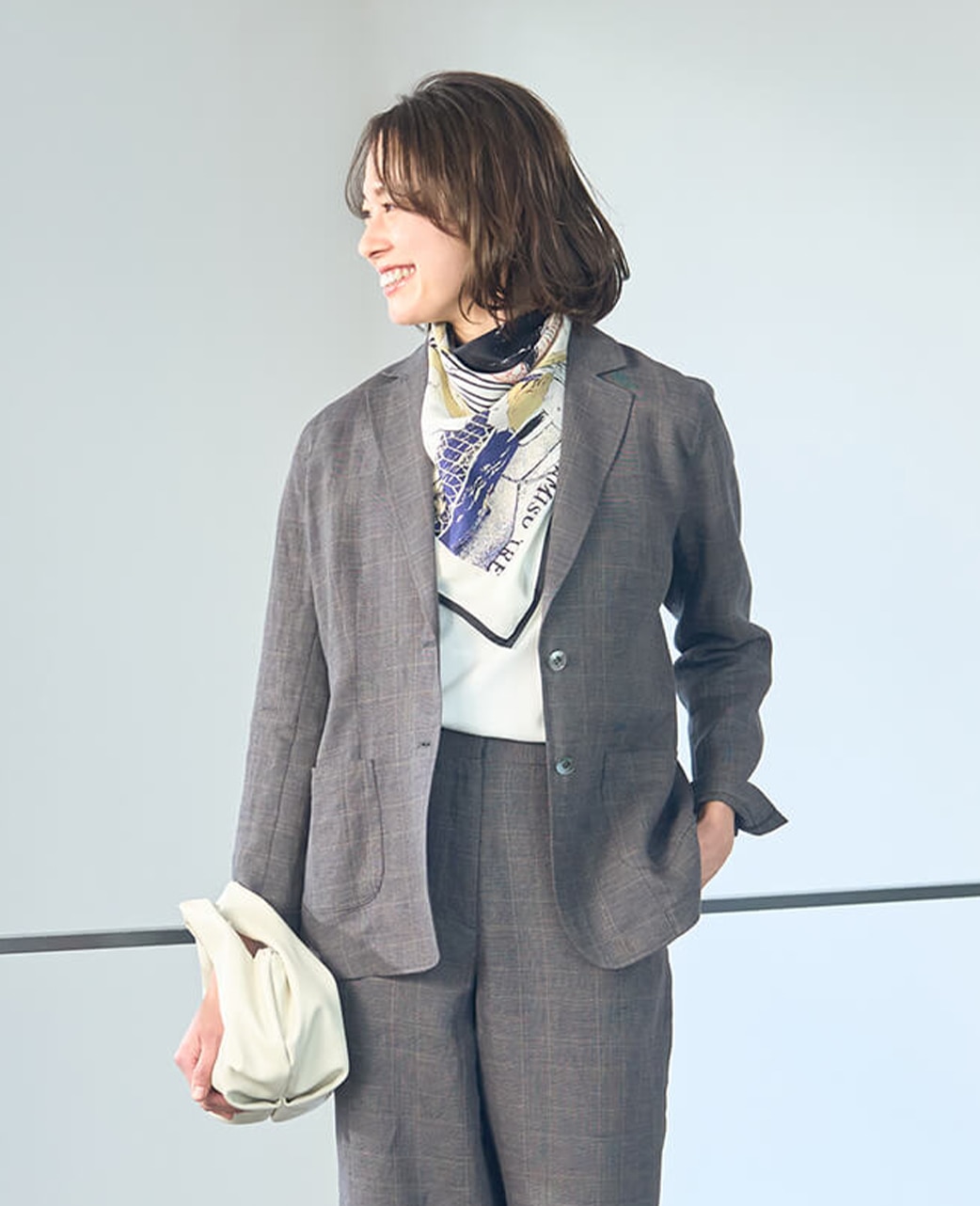 テーラードジャケット / 4月上旬発送予定/リネン / セットアップ可能