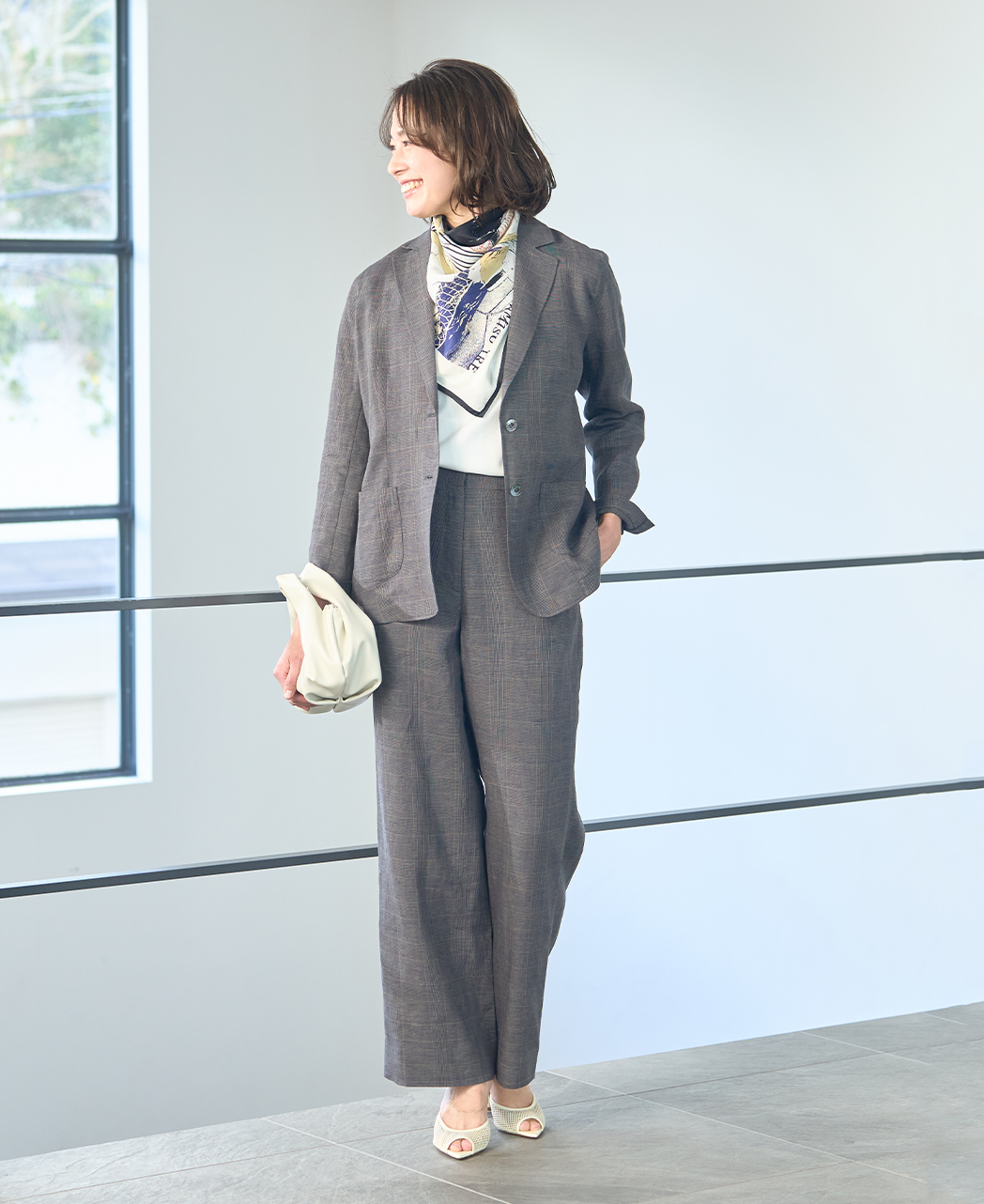 ワイドパンツ / 4月上旬発送予定/リネン / セットアップ可能